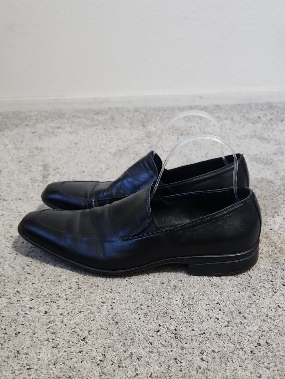 To Boot New York Adam Derrick Black Leather Slip On Loafer Dress Shoes Size 9